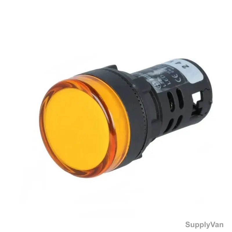 Auspicious LED Pilot Lamp, L22, 220V, 22MM, Yellow