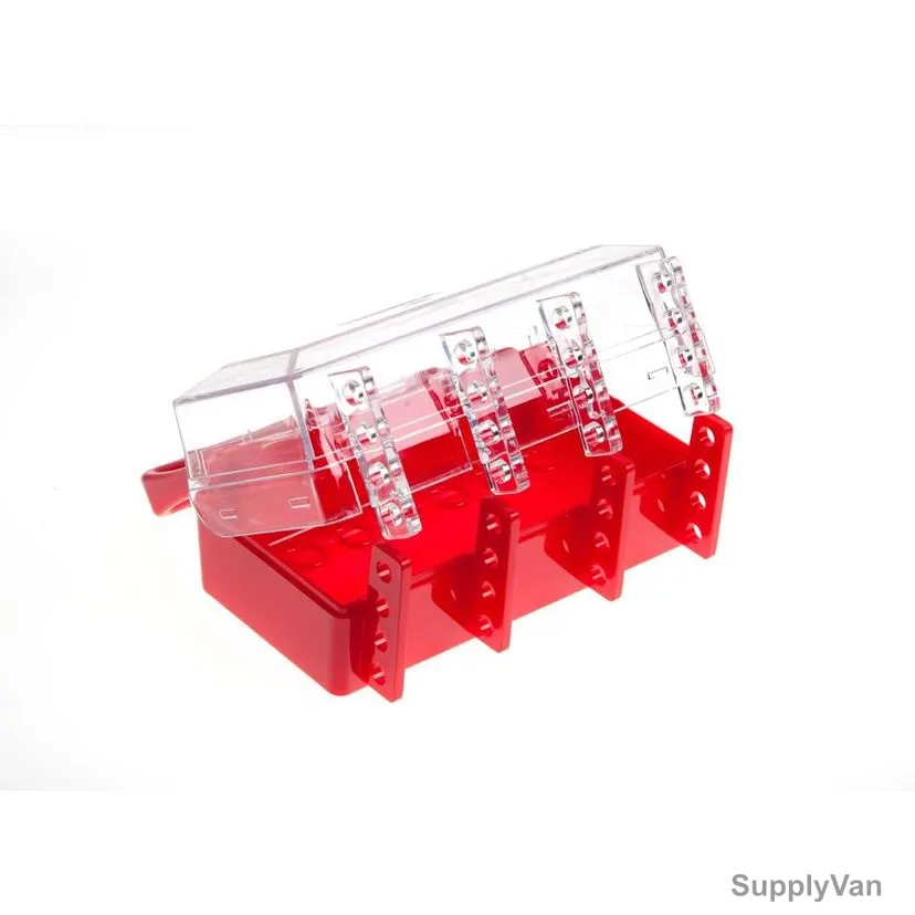 Group Lock Box, GLB-PLX18, Acrylic, 200 x 150MM, Red — image 1