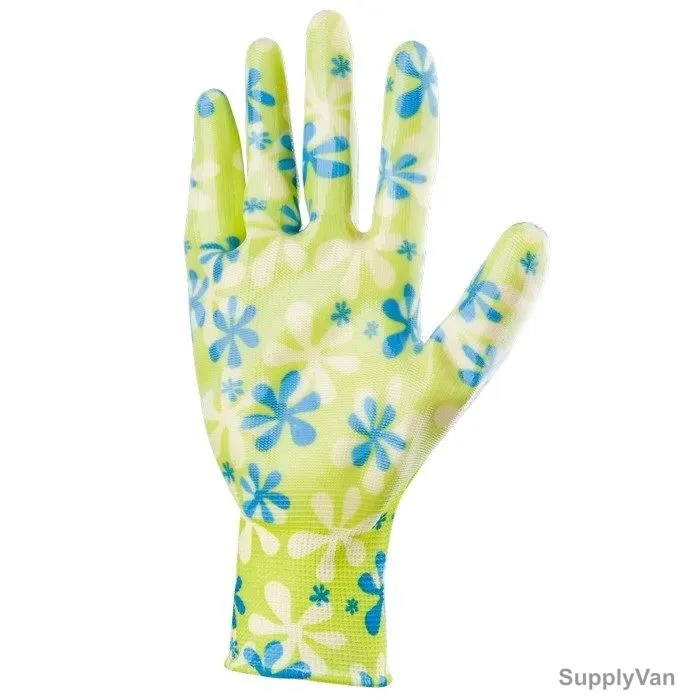 Palisad Garden Hand Gloves, 677428, Polyester, M, Multicolor
