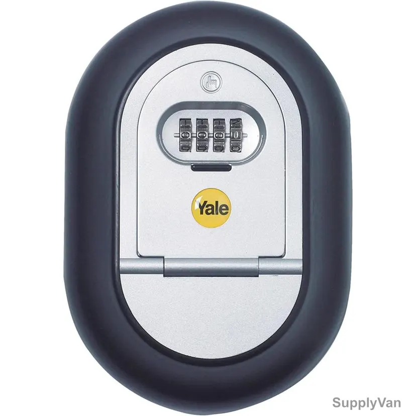 Yale Key Safe Box With 4-Digit Combination, Y500-187-1, Black/Silver — image 1