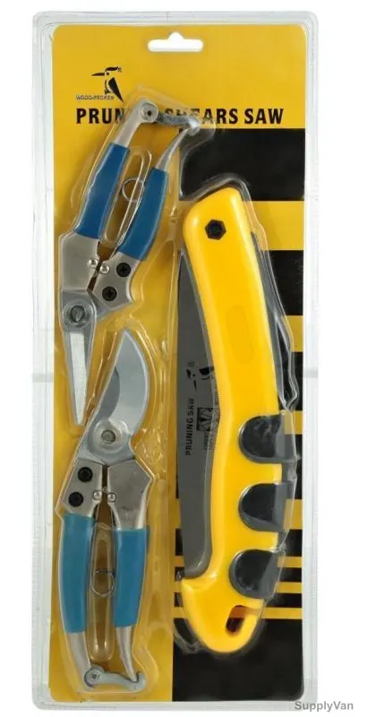 Woodpecker Pruning Saw and Shear Set, D72611, 3 Pcs/Set