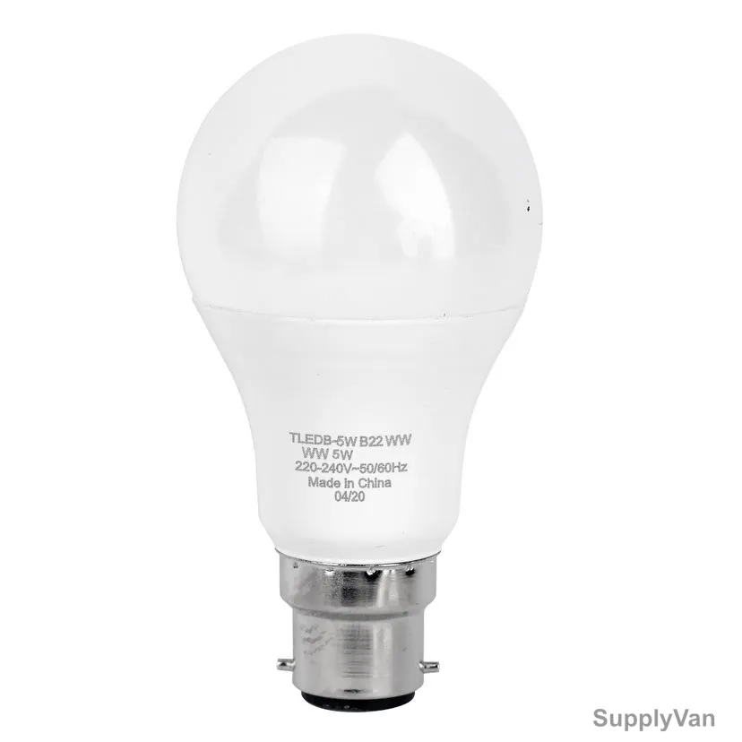 Terminator LED Bulb, TLEDB-5W-B22, 43 mA, 5W, 450 LM