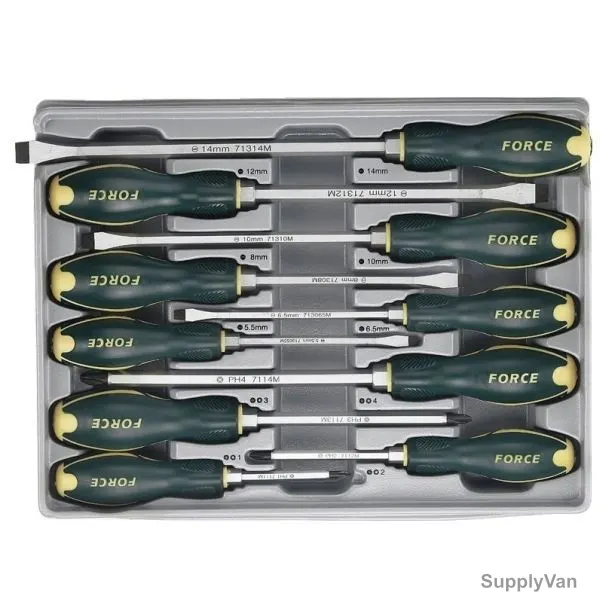 Force Hammer Screwdriver Set, 2108, 10 Pcs/Set