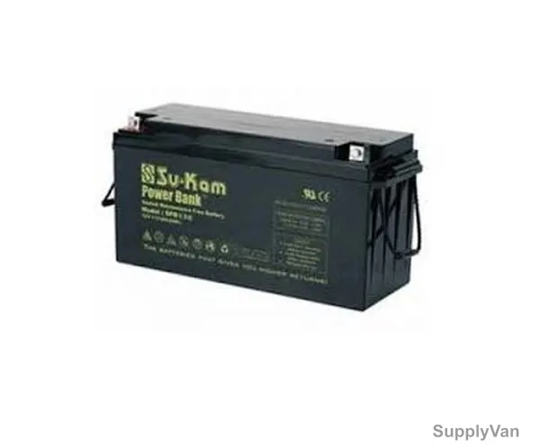 Su-Mak Solar AGM Lead Acid Battery, 100Ah, 12V