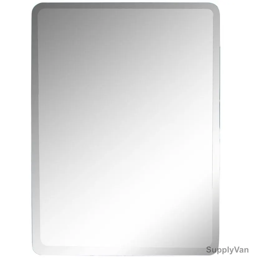 Argent Crystal Bathroom Mirror, 30007E, Rectangular