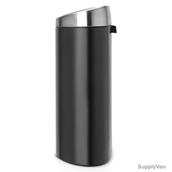 Brabantia Touch Bin, 378768, 40 Litres, Fpp, Matt Black
