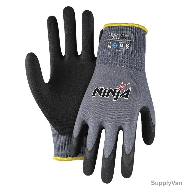 Ninja Multipurpose Gloves, Maxim Cool, NFT, Nylon, M, Black/Grey