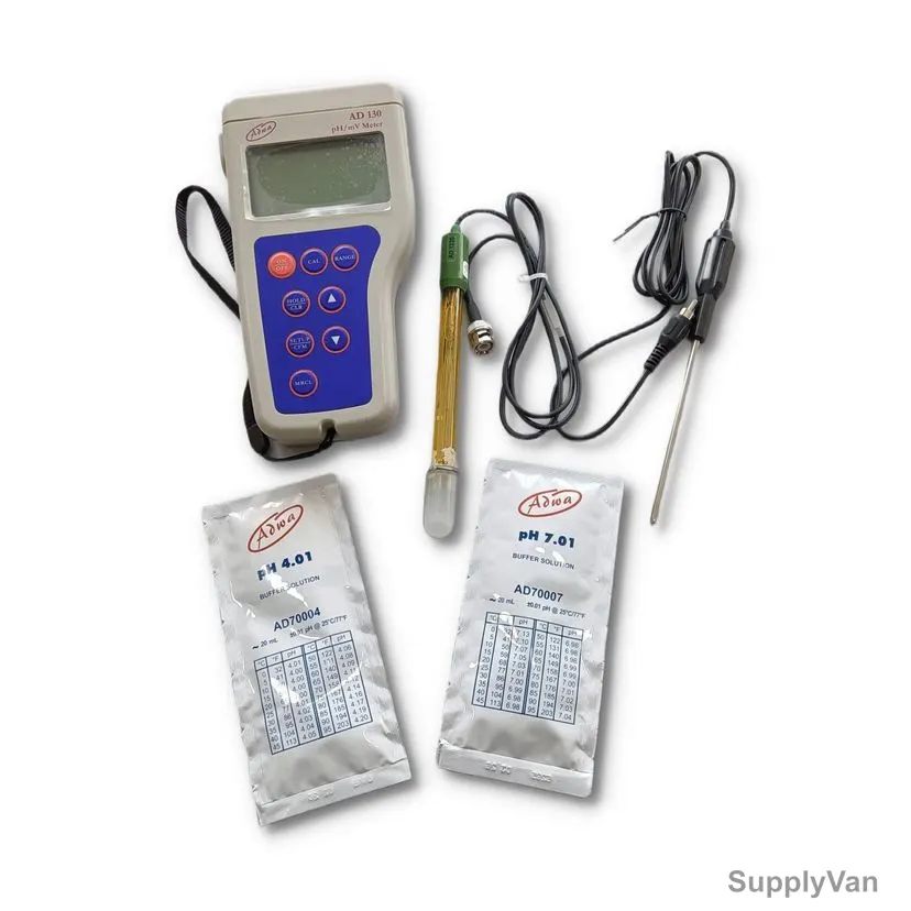 Adwa Splash-Proof pH-ORP-Temp Portable Meter, AD130, -2.00 to 16.00 pH, -20 to 120 Deg.C — image 1