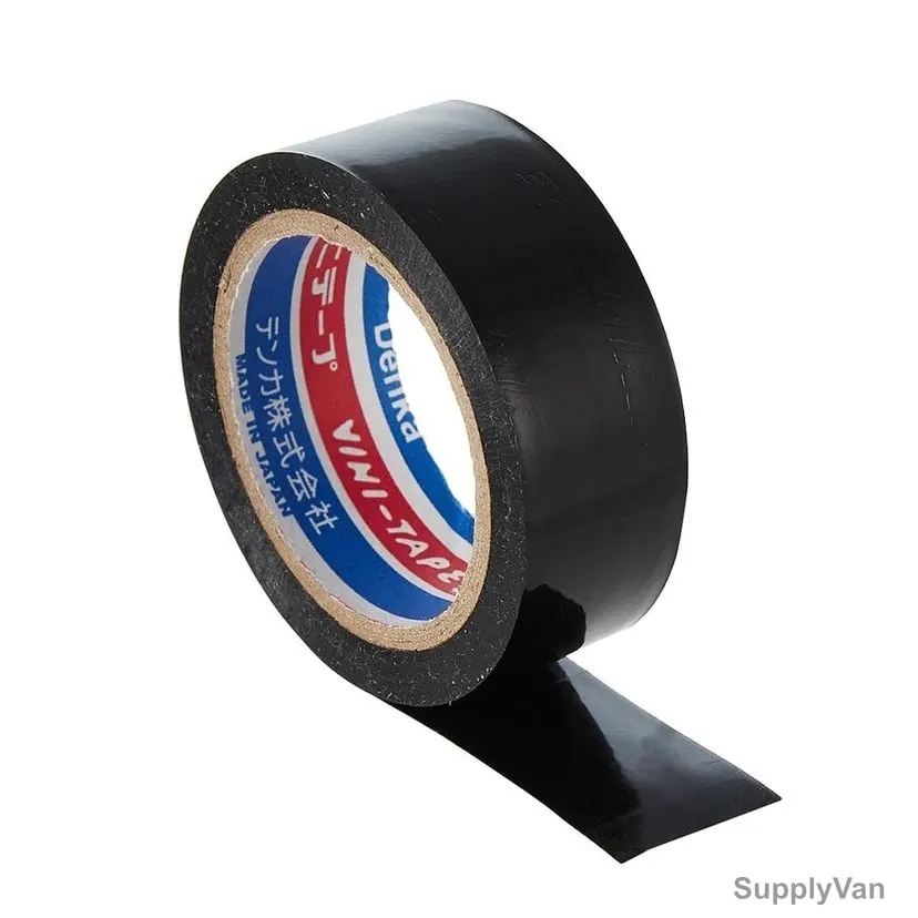 Vini Insulating Tape, 1500BK, Vinyl, 19MM Width x 10 Yards Length, Black — image 1
