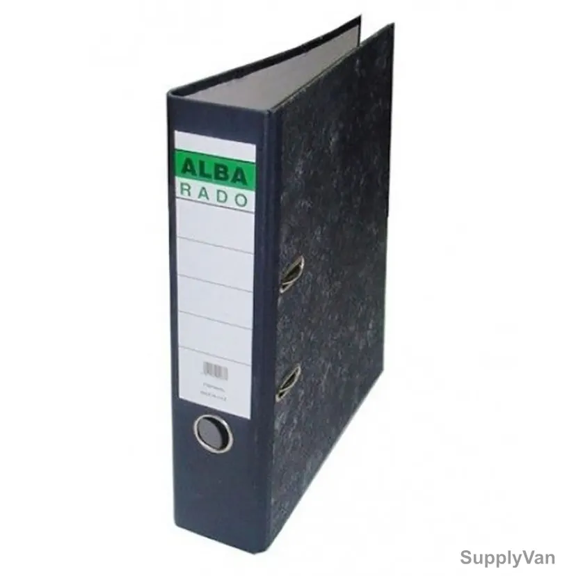 Alba Rado Lever Arch Box File, FSBF8ALBA, F/S, 3 Inch, Marble Grey