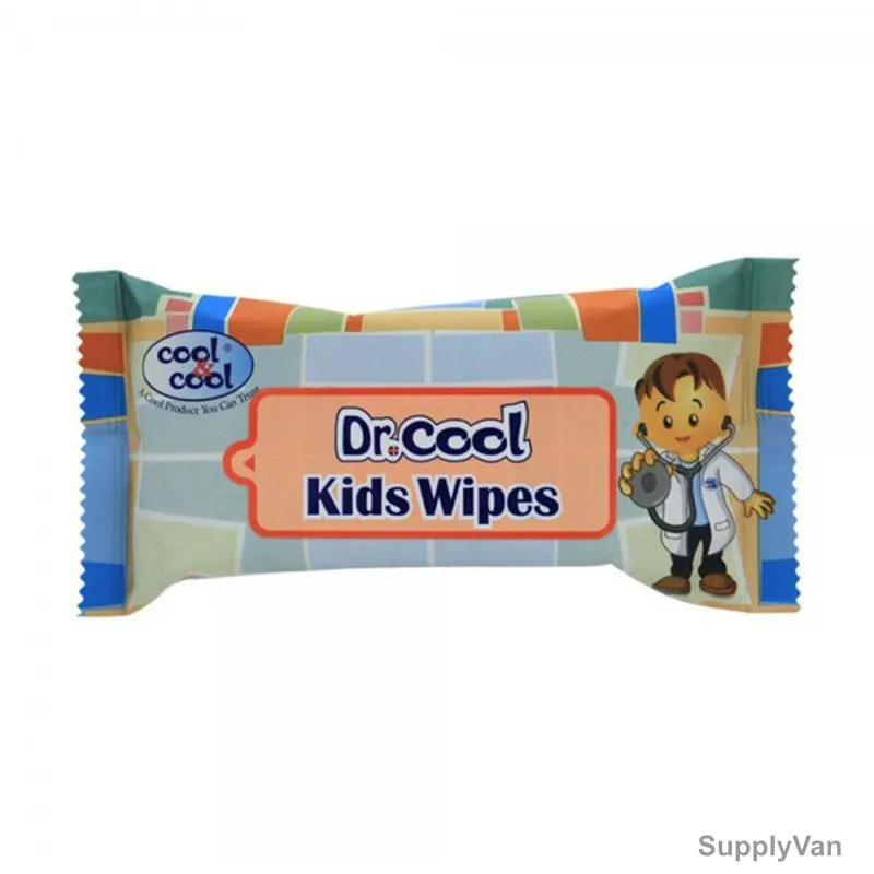 Cool and Cool Dr. Cool Kids Wipes, White, 10 Pcs/Pack