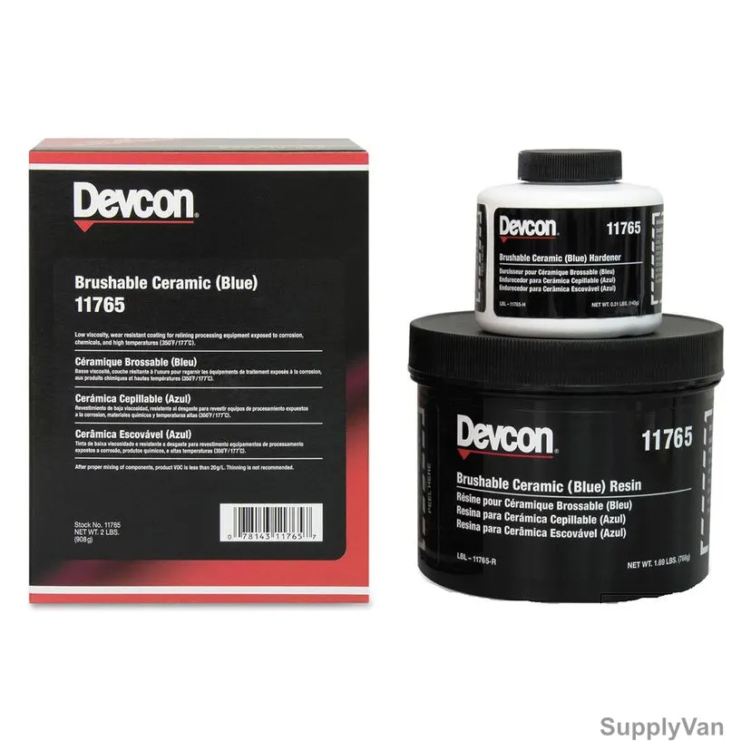 Devcon Brushable Ceramic Epoxy, 11765, 2 Lbs, Blue
