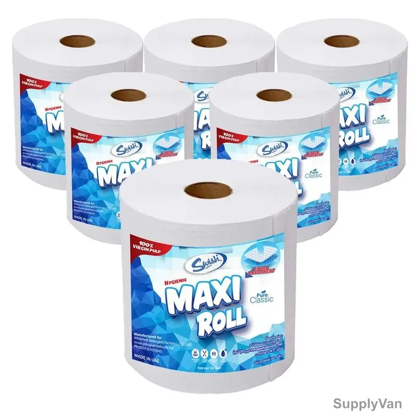Swish Kitchen Paper Towel Tissue Roll, Embossed, 2 Ply, 1000GM, 6 Pcs/Pack — image 1