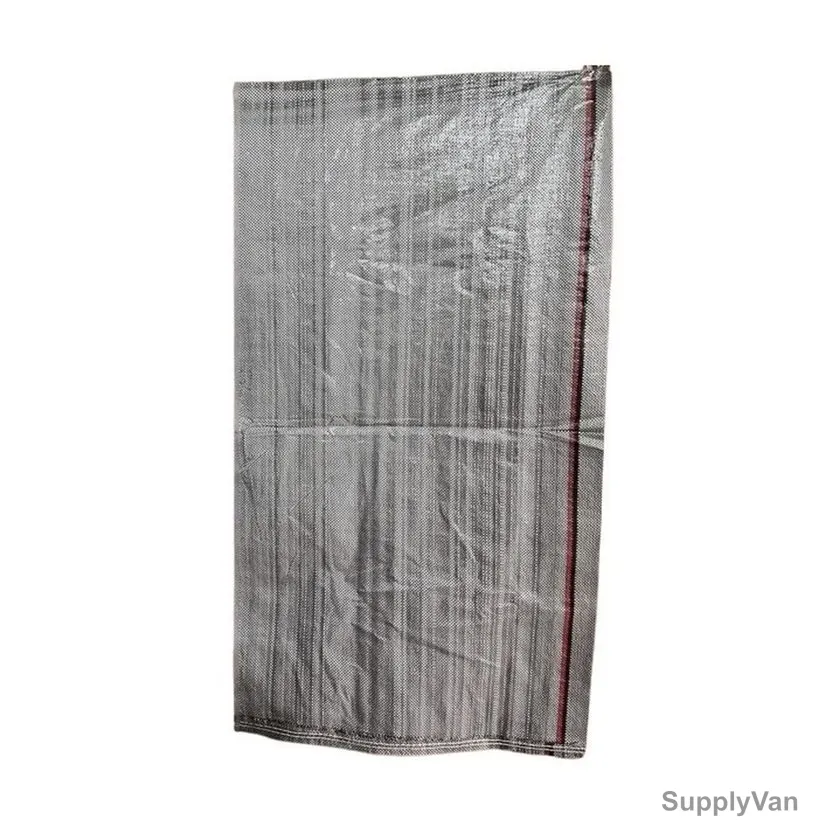 Woven Bag, Polypropylene, M, 110CM Width x 140CM Length, Black/White, 10 Pcs/Pack — image 1
