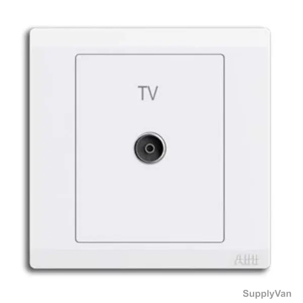 Abb TV Socket Outlet, BL301, lnora, 1 Gang, White — image 1