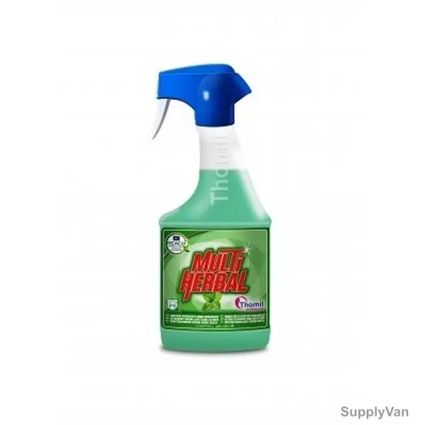 Thomil Multi-herbal Spearmint Aroma Sanitizing Cleaner, Mint Scented, 750ML, Green