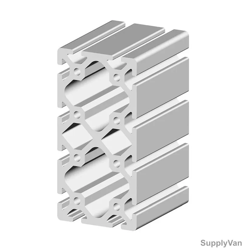 Extrusion T-Slot Aluminium Profile, 40 Series, Aluminium, 80 x 160MM
