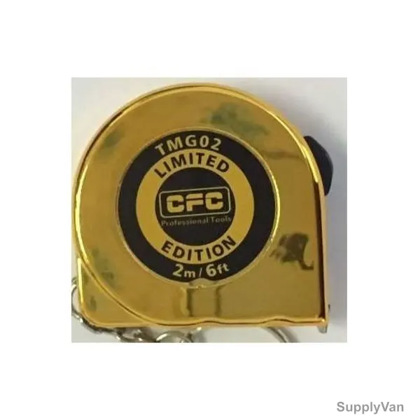 CFC Measuring Tape, TMG02, 2 Mtrs x 6MM, Gold