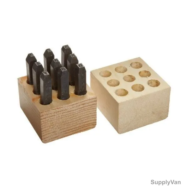 Young Bros Stamp Figure Set, 03093, 1/8 Inch, 9PCS