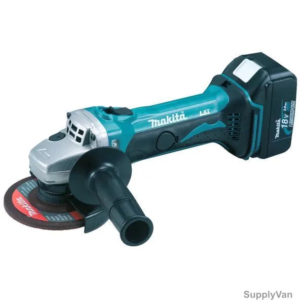 Makita LXT Cordless Angle Grinder, DGA452RTJ, 2x 5.0Ah Battery, 1x 18V Charger, 115MM, 18V — image 1