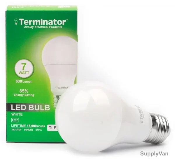 Terminator LED Bulb, TLEDB-7W, 61 mA, 7W, 630 LM