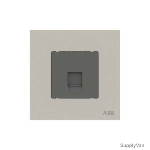ABB BT Master Telephone Socket, AM30544-DU, Millenium, 1 Gang, RJ11/RJ12, Dune Sand — image 1