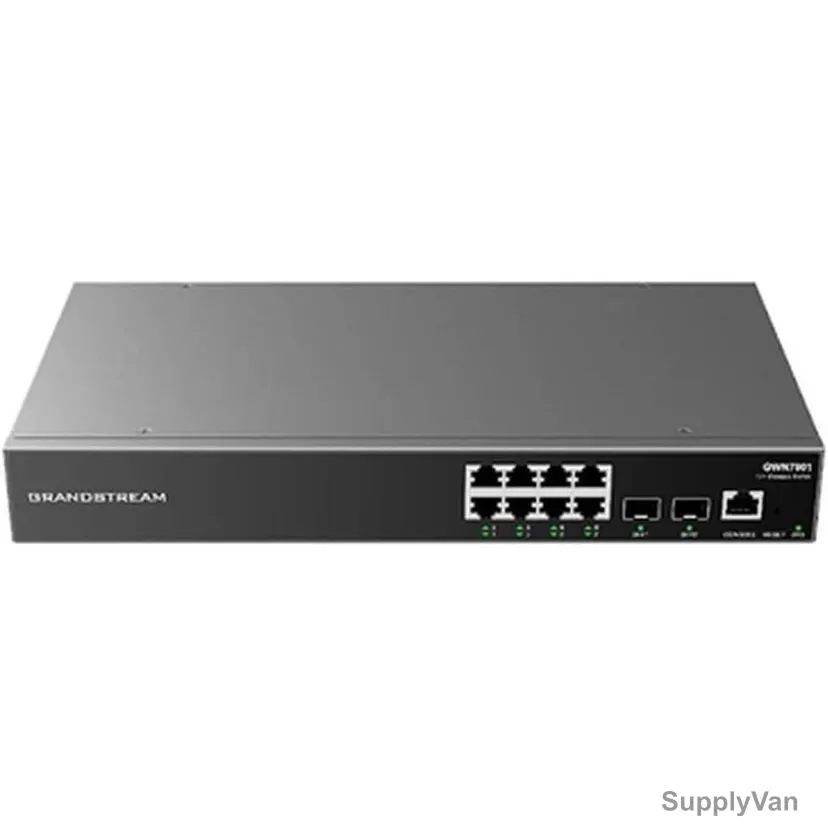Grandstream NetworkPoE Switch, GWN7801P, 120W, 8 Ports, 20 Gbps — image 1