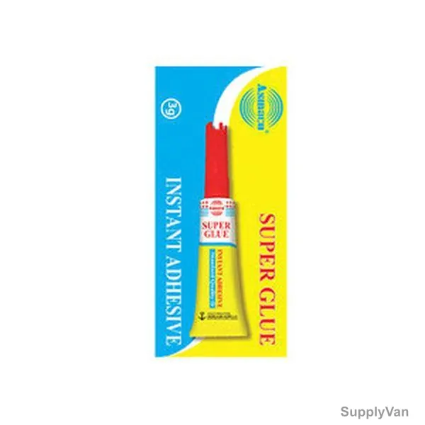 Asmaco Super Glue, Clear, 144 Pcs/Carton