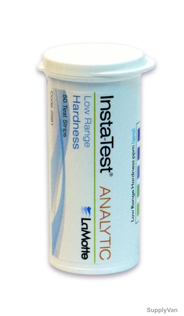Lamotte Test Paper Strip, 2981, 180 ppm, White, 50 Strips/Vial