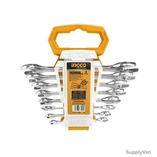 Ingco Double Open End Spanner Set, HKSPA2088, 6-22MM, 8 Pcs/Set
