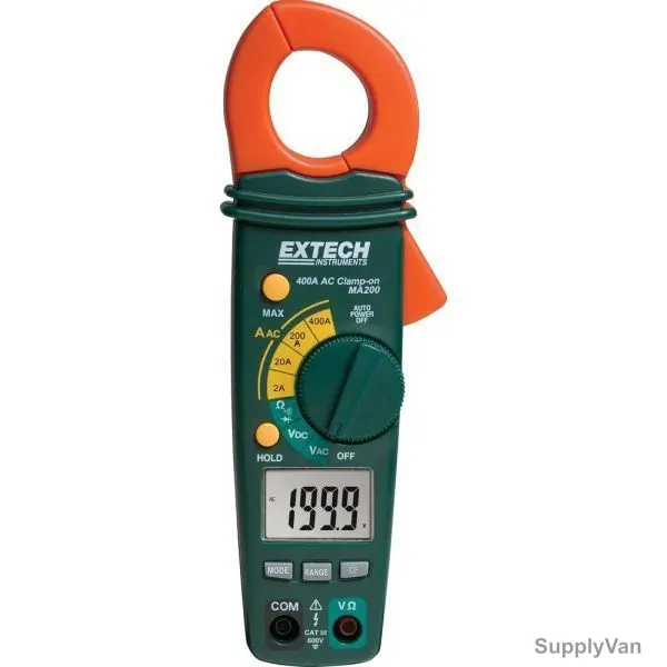 Extech Clamp Meter, MA200, 600V