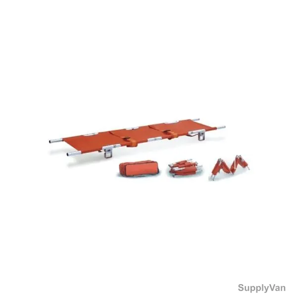 3W Foldaway Stretcher, 3W-FS-288, Red