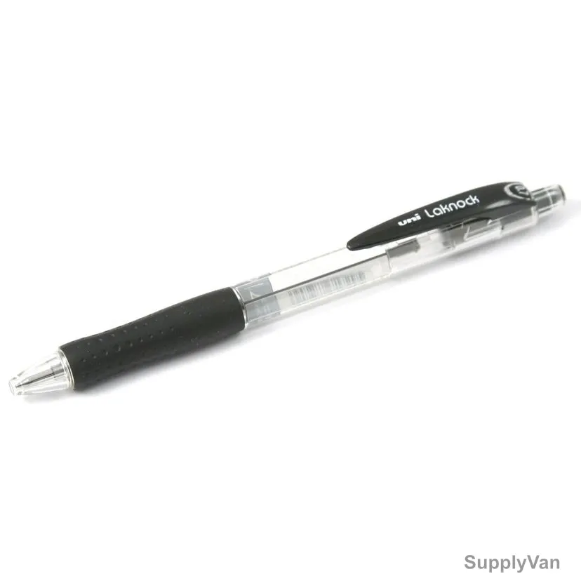 Uni-Ball Ball Point Pen, SN100F-01BK, Laknock, 0.7MM Tip, Black