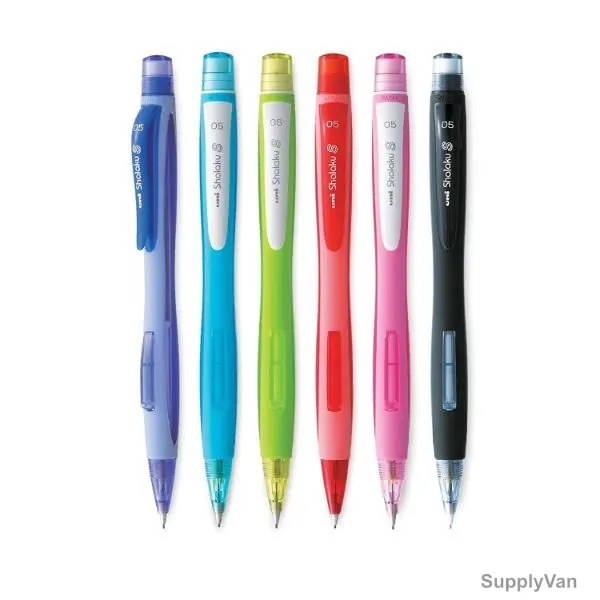 Uni-Ball Shalaku S Mechanical Pencil, M5-228-04D, 0.5MM Tip Size, Assorted Colors, 48 Pcs/Set