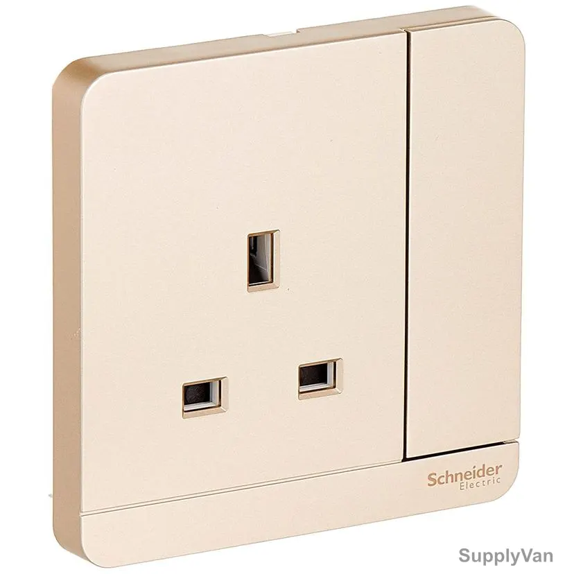 Schneider Electric Switched Socket, E8315-WG-G12, AvatarOn, 1 Gang, 3P, 13A, 250VAC, Wine Gold — image 1