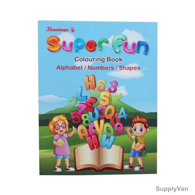 Flamingo Coloring Book Alphabet, Numbers/Shapes — image 1