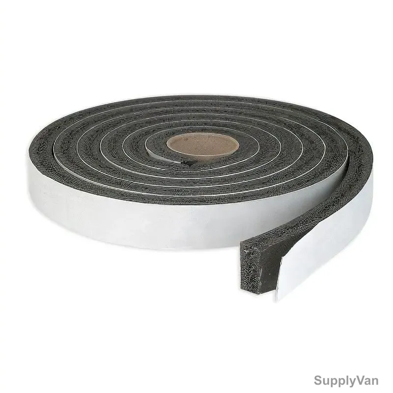 Single Sided Foam Tape, 9MM Thk, 5 Mtrs Length x 50MM Width, Black/White