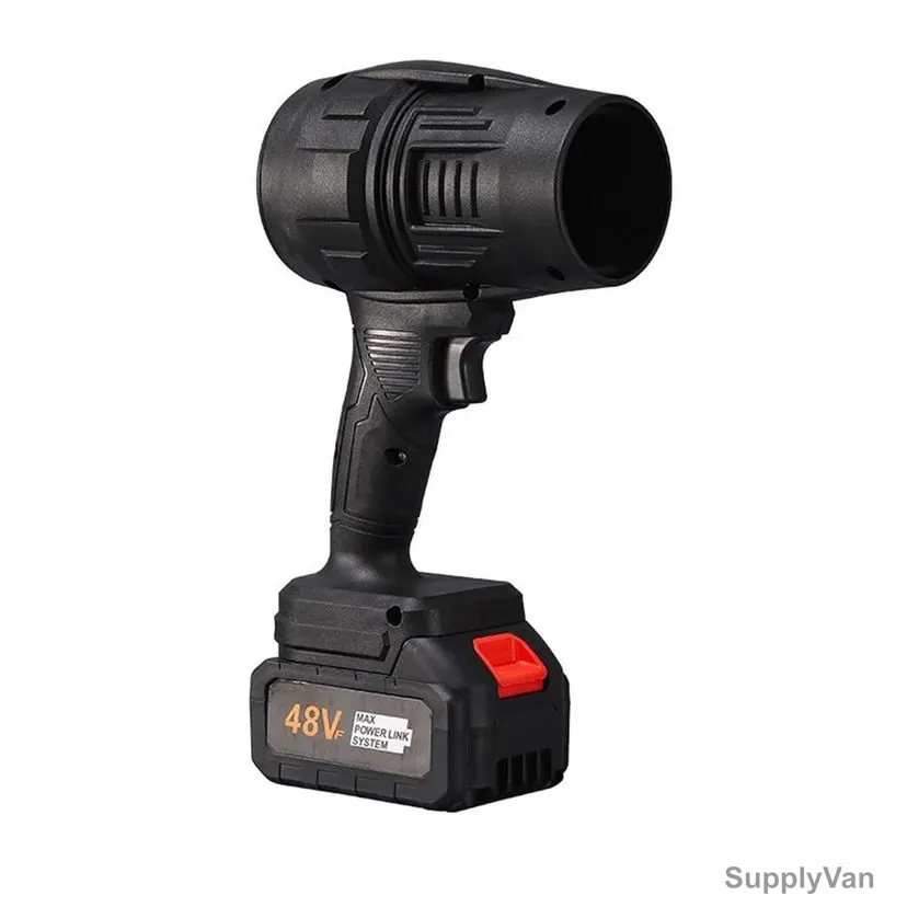 Portable Cordless Battery Powered Turbo Air Blower, 48V, 1x Battery, 1x Charger, Black — image 1