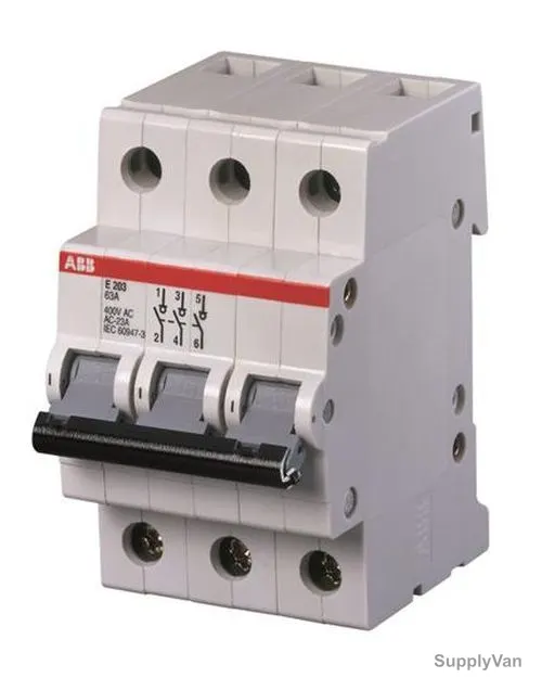 Abb Switch Disconnector, E203-125R, 3P, 125A