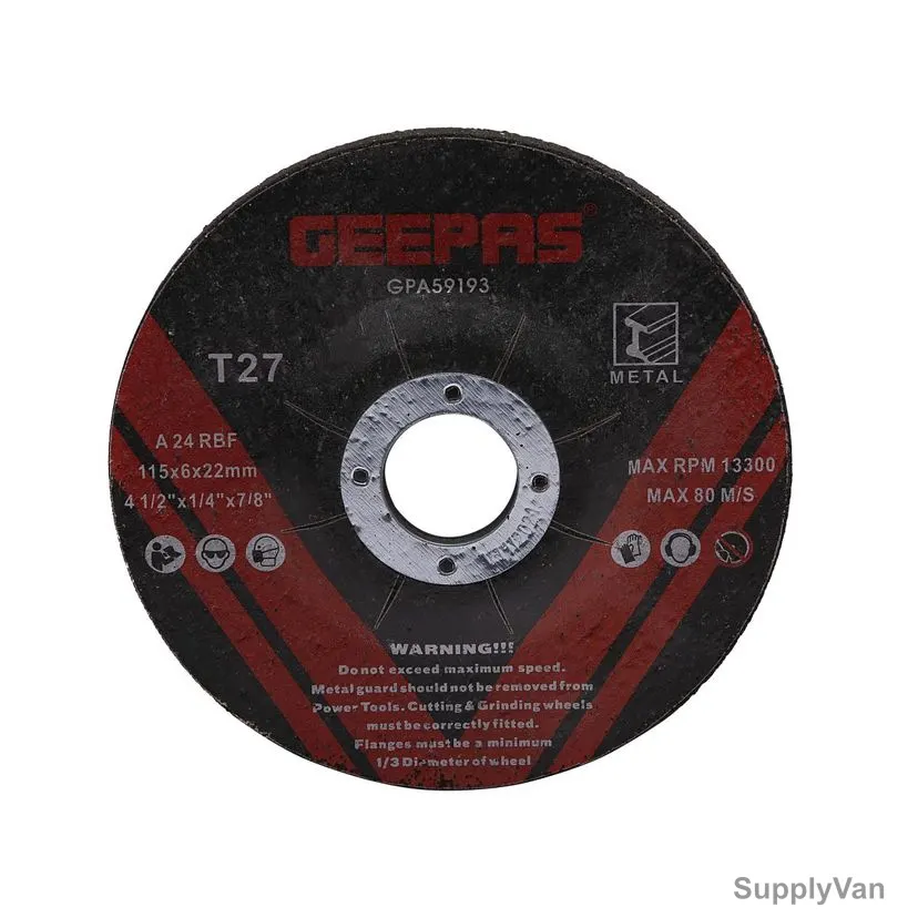 Geepas Metal Grinding Disc, GPA59193, 6 x 115MM — image 1