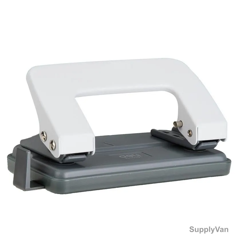 Deli Hole Punch With Ruler, E0101, 2 Hole, Grey — image 1