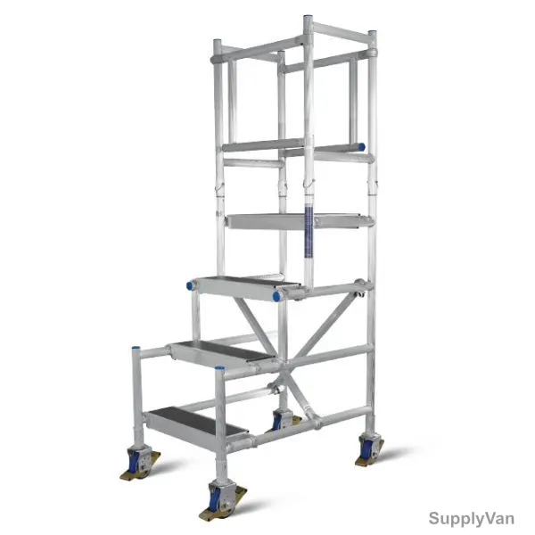 Topman Podium Scaffolding, AMPS2, Aluminium, 2 Mtrs, 2 Steps, 200 Kg — image 1