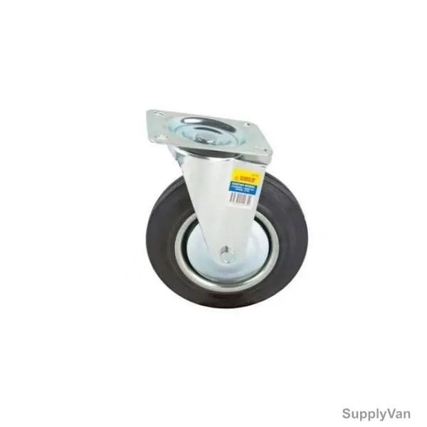 Speedex Swivel Caster Wheel, Colt, 6 x 50MM, Black/Silver