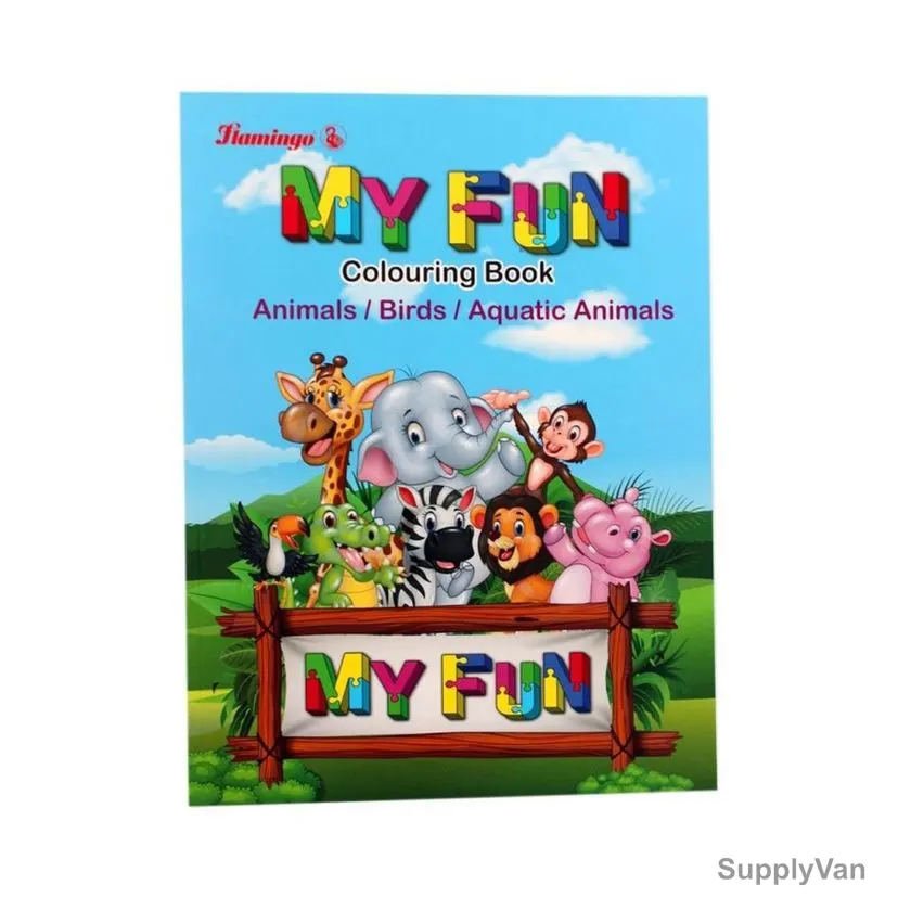 Flamingo Coloring Book Alphabet, Animals/Birds/Aquatic Animals — image 1