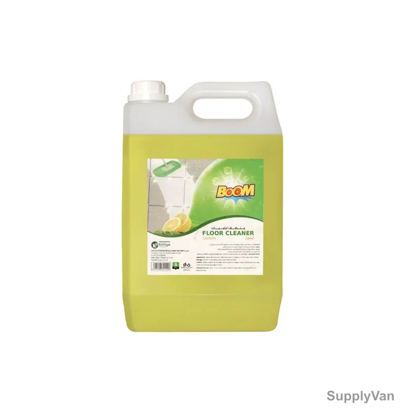 Boom Floor Cleaner, Lemon Fragrance, 5 Ltrs, 4 Pcs/Carton — image 1