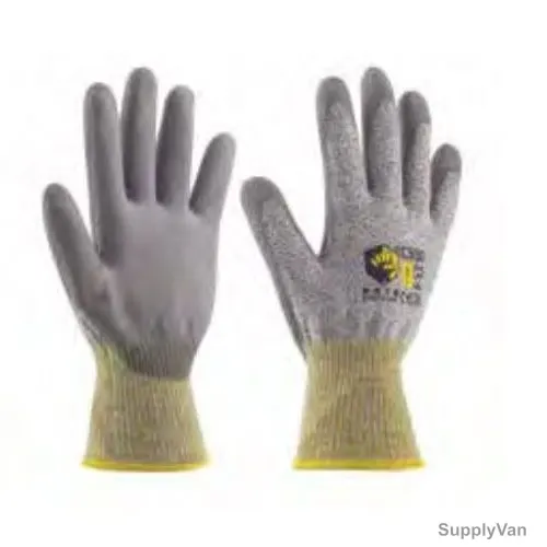 Rigman Mechanical Gloves, 1423, Cut 5, L, Grey/Yellow