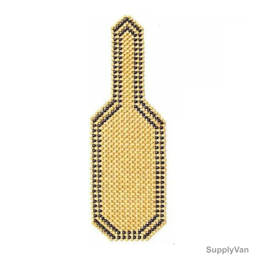 Flak Type A Wood Beaded Seat Cushion, Cream — image 1
