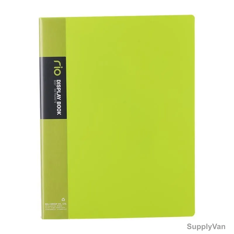 Deli Display File, E5037, 100 Pockets, Green