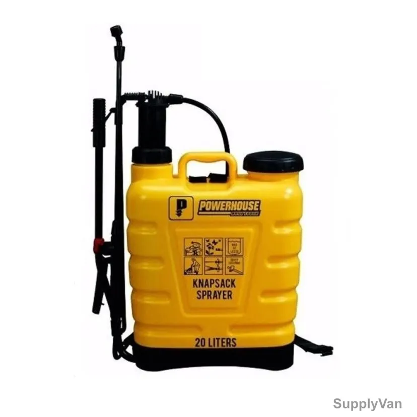Powerhouse Knapsack Sprayer, PVC, 20 Ltrs, Yellow — image 1