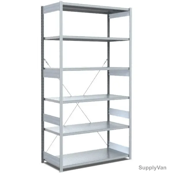 Bito Boltless Shelving W/ 6 Shelves, 10-17047, 2500 x 600MM, Galvanised — image 1